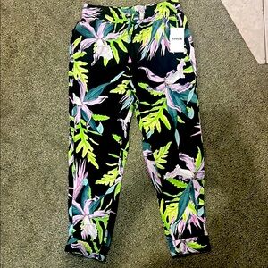 NWT Hurley floral joggers